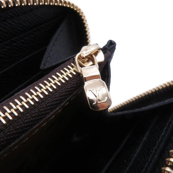 LOUIS VUITTON Portefeuille Clemence Monogram Reverse Canvas Noir - Picture 6 of 13